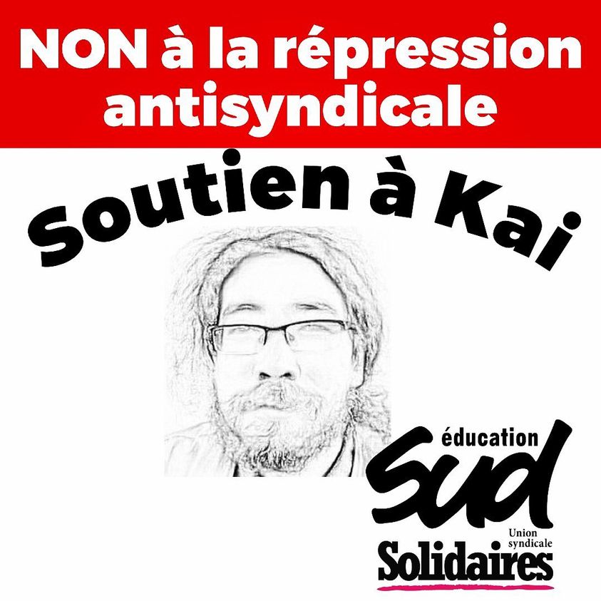 Soutien à Kai Terada et contre la répression anti syndicale dans l